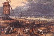 BRUEGHEL, Jan the Elder Landscape with Windmills fdg oil painting picture wholesale